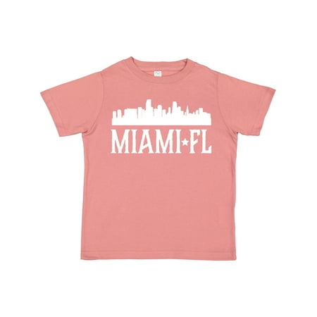 

Inktastic Miami Florida Skyline FL Cities Gift Toddler Boy or Toddler Girl T-Shirt