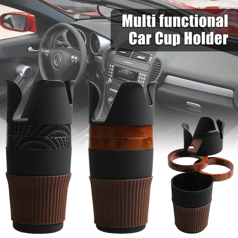 Hands DIY Car Cup Holder 5 In 1 Insert Cup Stand 360° Rotating Car Water  Bottle Mug Holder Adjustable Car Little Stuff Storage Organizer with Phone