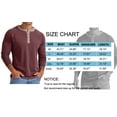 thumbnail image 6 of GENTS BLISS Crew Neck Henley Men Shirts Long Sleeve Shirts for Men Casual Color Block Tops, 6 of 6