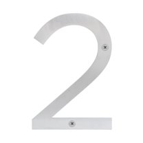 Sure-loc Stainless-steel House Numbers - 6"H Silver/2
