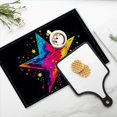 thumbnail image 4 of BaHomeck placemats Set of 4 Colorful Vector Illustration Of Vibrant Star On Black Background Cotton Linen rectangle Placemats for Kitchen Dining Table Indoor,Outdoor,18*12inch, 4 of 4