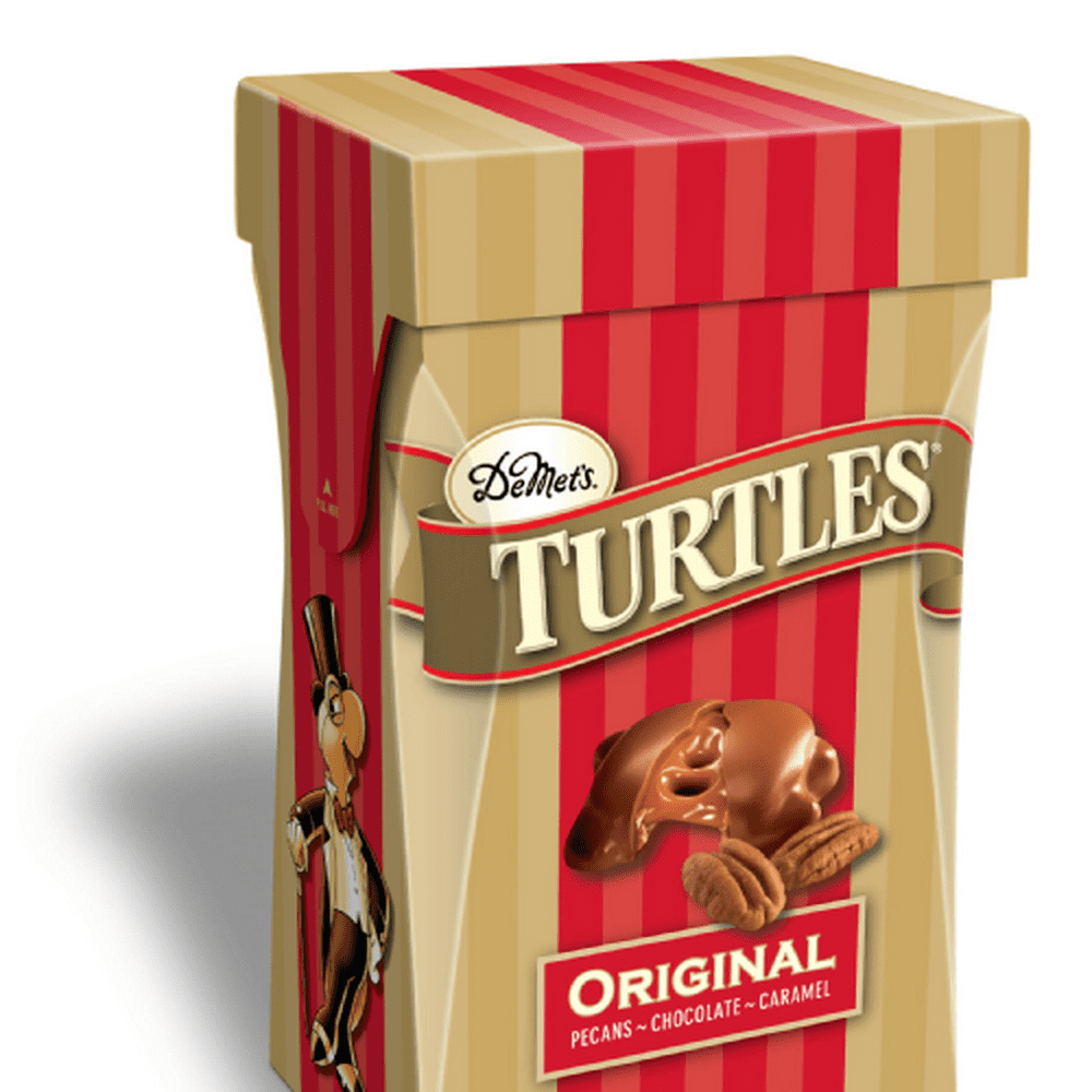 Demet's Turtles Original Milk Chocolate Covered Pecan & Caramel Clusters, 5.8 Oz.