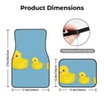 thumbnail image 5 of Fuzoiu Cute Ducky Print Carpet Floor Mats for Car,Car Foot Mat Set,Universal Fit 4 Piece Mat Pad Set,Fits Most Cars Trucks Vans Sedans SUV Auto Carpet Mat Se, 5 of 7