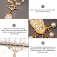 thumbnail image 4 of BEADCEST 1Pcs Head Chain Golden Round Forehead Jewelry For Women Party And Various Events, 4 of 7