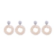 thumbnail image 3 of Guardurnaity Pendientes De Gota De Mujer De Estilo Vintage Chic Pendientes Tejidos Exquisitos Pendientes Tejidos Exquisitos Elegante Hecho A Mano beige 2Conjunto, 3 of 6