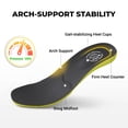 thumbnail image 5 of FitVille Wide Mens Golf Shoes Men Spiked Cushioning for Flat Feet Arch Support, Lightweight Slip-Resistant, 5 of 6