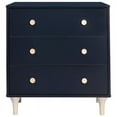 thumbnail image 2 of Babyletto Lolly Commode à Langer 3 Tiroirs en Bleu Marine et Bois Naturel, 2 of 7