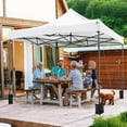 thumbnail image 4 of Costway 10 x 10 FT Outdoor Pop up Canopy Tent with Wheeled Bag, 4 Sandbags, Stake & Ropes White, 4 of 10