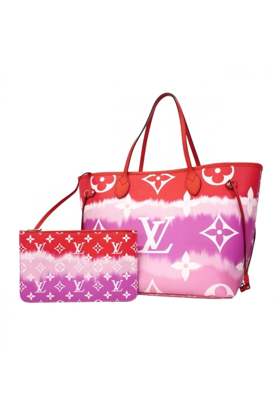 Pre-Owned Louis Vuitton LV Escale Neverfull MM Tote Bag M45127 Rouge (Women's)
