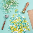thumbnail image 4 of Wax Seal Stamp Kit with 200PCS 3 Color Sealing Wax Beads 25mm Vintage Sealing Wax Stamps Rabbit with Wooden Handle Wax Spoon 3PCS Candles for Sealing Envelope Cards Gift(White+Green+Yellow) DIY, 4 of 6