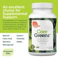 thumbnail image 5 of Zahler Core Greens Superfood Capsules - Superfoods Nutrition Supplement - Super Green Whole Food Vegetable, Fruits & VItamins - Kosher Antioxidant Rich Super Greens with Spirulina, Chlorophyll (240), 5 of 7