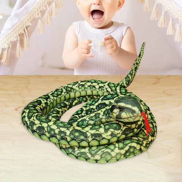 Juguete de Peluche de Serpiente de 200 cm con Lenguas Rojas
