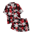 thumbnail image 4 of FAOWME Vêtements d'Intérieur d'Été pour Enfants Garçons Filles T-Shirt à Manches Courtes Imprimé Col Rond Pantalons Courts Pyjamas Costumes Nourrissons Blanc 2-3 Ans, 4 of 4