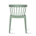 thumbnail image 6 of 2xhome Stackable Patio Chair | Spindle Slat Back | Weather Resistant Molded Plastic | Lightweight Space Saving Elbow Design for Dining, Kitchen, Indoor, Outdoor, Green, Set of 1, 1 piece, 6 of 7