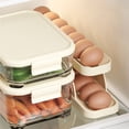 thumbnail image 4 of CSChome Rolling Egg Rack Egg Holder 2-Tier Rolling Storage Container - Space-Saving Egg Rack for Home Kitchen, 4 of 6