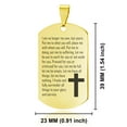 thumbnail image 2 of Stainless Steel Covenant Prayer Dog Tag Pendant Necklace, 2 of 3