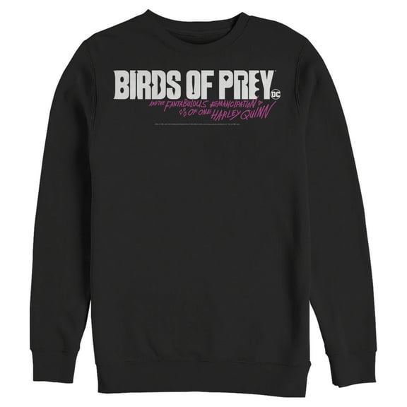 Men's Birds of Prey Fantabulous Logo Sweatshirt Black 2X Large
