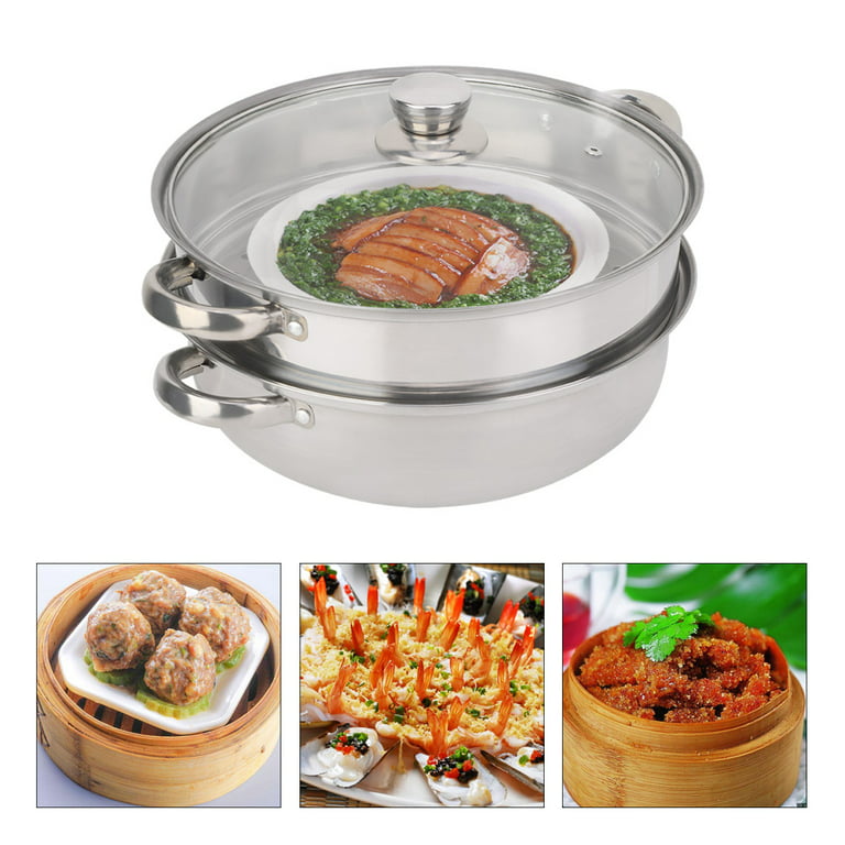Veggie Steamer for 2 Servings - Flameware and Stoneware Clay Pots For  Cooking, Baking and Serving