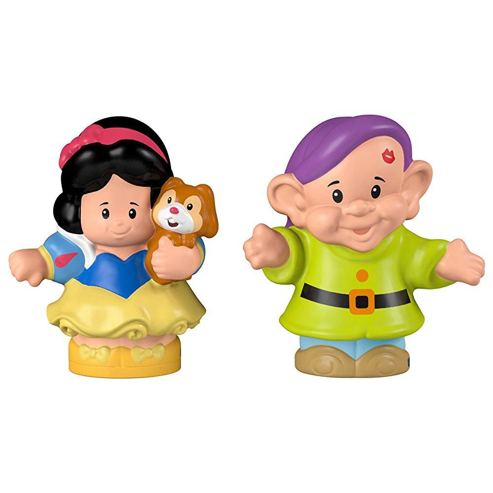 Fisher-Price Little People Disney Princess Snow White & Dopey Toy Figures 