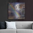 thumbnail image 6 of Luxe Metal Art 'Unicorn Pegasus Rainbow' by Enright, Metal Wall Art, 36"x36", 6 of 7