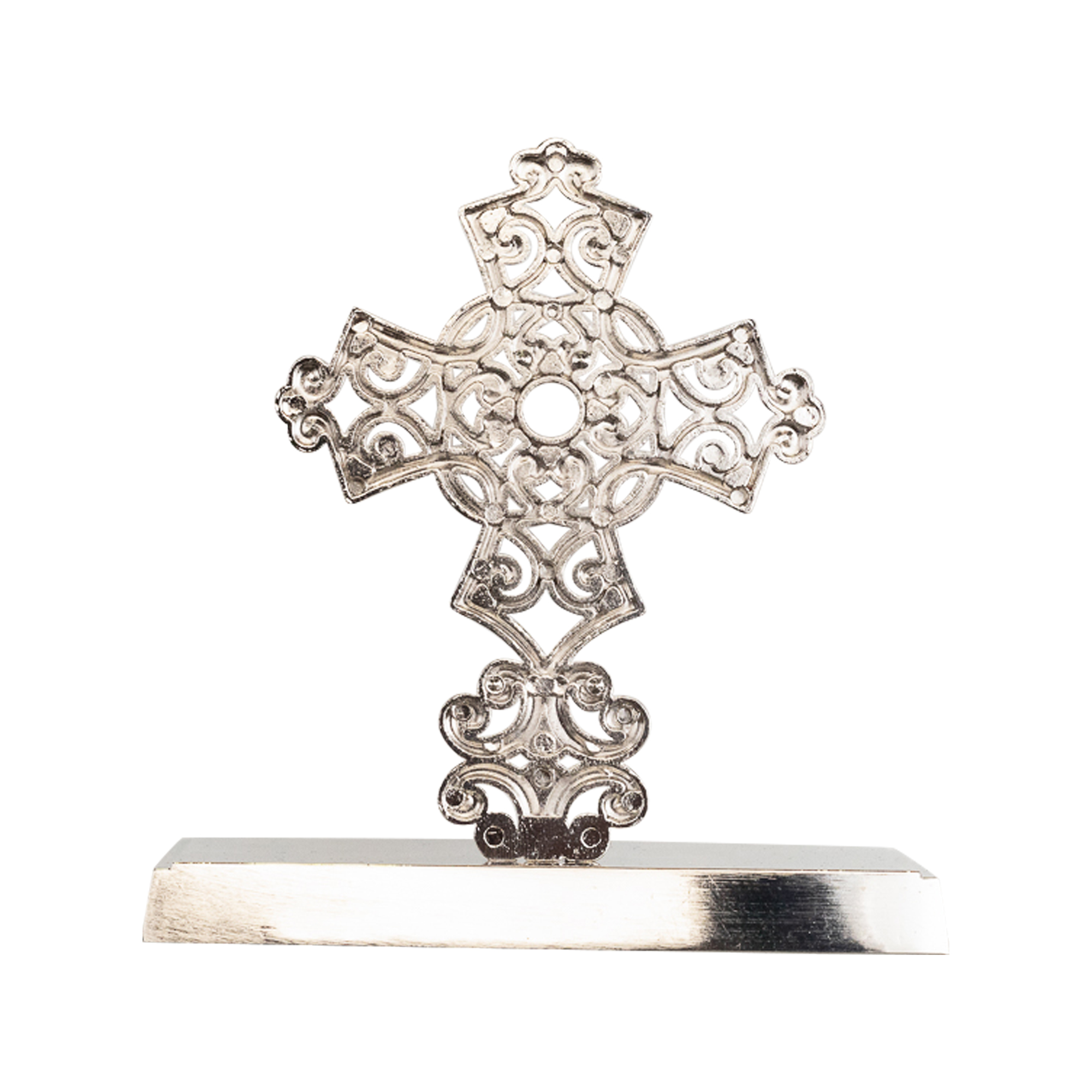 Northlight Filigree Cross Christmas Stocking Holder - 5"