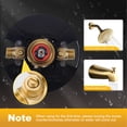 thumbnail image 3 of Wowow Single Handle 5-Spray Tub and Shower Faucet 1.8 GPM with High Pressure Showerhead in Brushed Gold Valve Included, 3 of 7