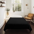 thumbnail image 4 of Black Tapestry for Bedroom Wall Hanging Tapestry, Solid Color Farmhouse Black Ceiling Backdrop Tapestries Poster Blanket Wall Decor for Teens Room Living Room Dorm 55" x 73", 4 of 8