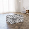 thumbnail image 3 of Dog and Cat Foldable Mattress, Various Animal Breeds, 74.8" x 35.4", Charcoal Grey and White, by Ambesonne, 3 of 6