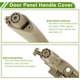 thumbnail image 4 of Front Driver Side Door Panel Handle Pull Trim Cover for BMW 5 Series G30 2017-2021 Inner Door Handle Door Pull Handle Cover Beige ABS 1 Set, 4 of 6