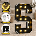 4ft Marquee Light Up Letter L, Large Black Party Decoration for Events ...