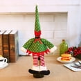 thumbnail image 3 of Toystoory Cubierta de elfo de botella de vino de Navidad Decoración de Navidad Cubiertas de botella de vino a prueba de polvo Manga de tapa de cerveza Kits de decoración para fiestas Punto Toystoory HA068785-02, 3 of 6