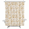 thumbnail image 2 of Pastoral Flowers Shower Curtain for Bathroom Decor, Vintage Ginger Flower Farmhouse Plant Waterproof Fabric Shower Curtain, 36"x78" Set with 12 Hooks, 2 of 9