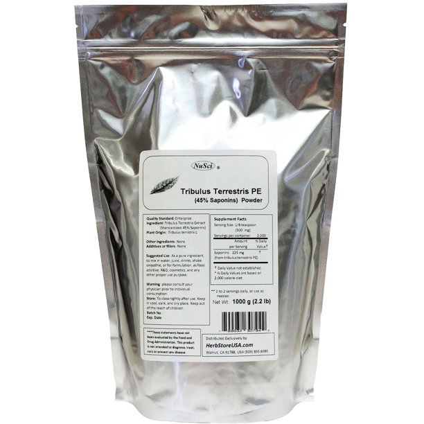 Tribulus Terrestris Extract Powder Pure 1000 grams (2.2 lb) Walmart