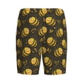 thumbnail image 4 of Picia Cute Cartoon Bees Pajama Shorts for Men, Men's Pajama Bottoms, Sleepwear,Short Pajama Pants-3X-Large, 4 of 9