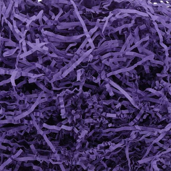 Uxcell 4 oz Crinkle Cut Paper, Shred Packing Grass Cushion Paper for Gift Wrapping and Decorations Dark Purple
