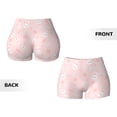 thumbnail image 5 of Haiem Cute Bunny No Front Seam Biker Shorts for Women Yoga Workout Gym Bike Shorts with Tummy Control Moisture-Wicking-XX-Large, 5 of 9