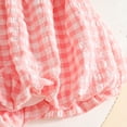 thumbnail image 6 of KPOPLK Toddler Girls Clothes Summer Outfits Ruffle Sleeve Waffle Knit Tops Cute Strawberry Print Elastic Waist Shorts with Pockets 1t 2t 3t 4t 5t(18-24 Months,White), 6 of 8