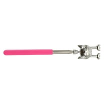 Unique Bargains 1 Pc Telescopic Back Scratcher for Bathroom Travel Hotel Pink Stainless Steel