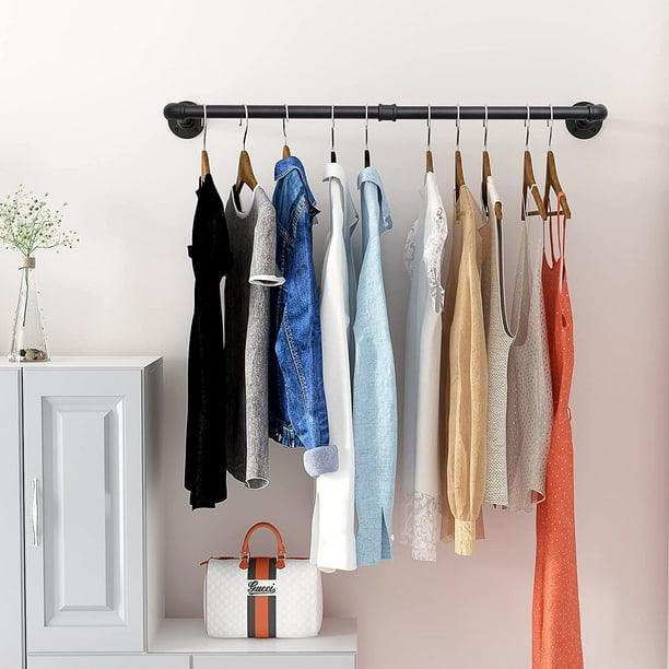 Black iron clothes rack hotsell