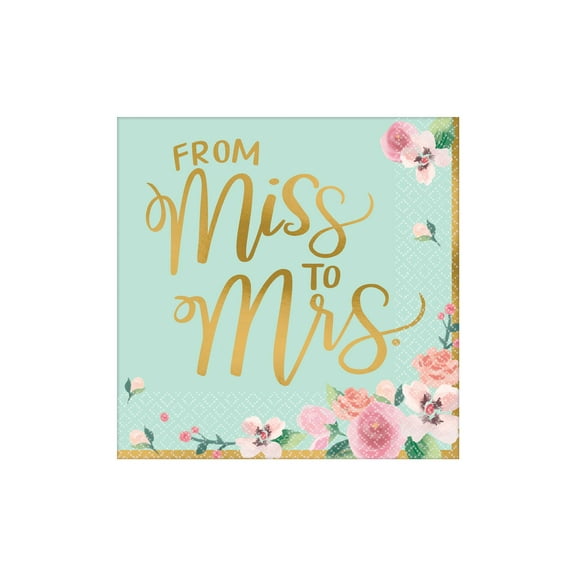 Amscan Luncheon Napkin Mint To Be