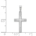 thumbnail image 3 of Real 14kt White Gold Polished Latin Cross Pendant; for Adults and Teens; for Women and Men, 3 of 4