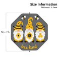 thumbnail image 3 of Disketp Bee Kind Funny Coasters,6 Pcs Leather Coasters With Holder, Perfect Housewarming Hostess Gifts,Protect Furniture From Water Marks Scratch And Damage, 3 of 9