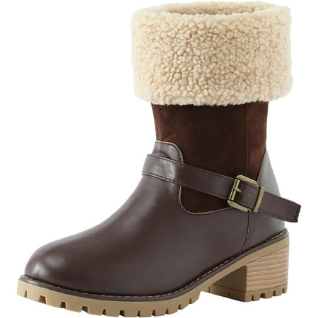 

Womens Platform Ankle Boots Western Cowboy Boot Pointed Toe Fashion Retro Classic Boot Pull-On Low Heel Ankle Booties