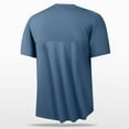 thumbnail image 4 of Ultrave Mens Shirts Short Sleeve Casual Crew Neck Baggy Summer Tee Men Tops Casual,Blue,XXL, 4 of 7