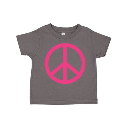

Inktastic Pink Peace Sign Gift Toddler Toddler Girl T-Shirt