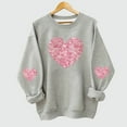 thumbnail image 2 of Fesfesfes Childrens Fleece Lined Long Sleeve Casual Loose Fit Warm Kids Pullover Round Neck Printed Sweatshirt Boys Girls Valentine Day Holiday Comfortable Soft Cozy(Gray,5-6 Years), 2 of 5