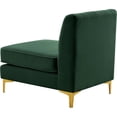 thumbnail image 6 of Meridian Furniture Alina Green Velvet Armless Chair, 6 of 17