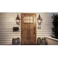 thumbnail image 2 of Luxury Historic Outdoor Wall Sconce, 22.50''H x 10.50''W, with Tudor Style Elements, French Country Design, Rustic Copper Finish and Clear Glass, Clear Glass TempeRing, UQL1382, 2 of 7