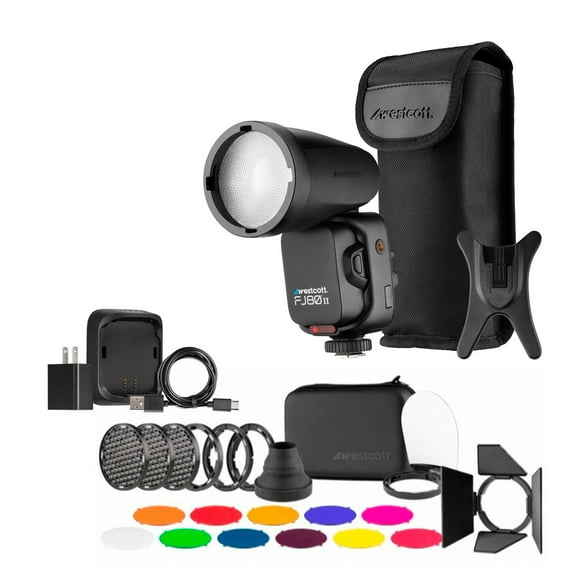 Westcott FJ80 II M Universal Touchscreen 80Ws Speedlight with Adapter Bundle with Westcott FJ80 Creative Pack (2 Items)