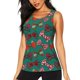 thumbnail image 1 of Fotbe red and green bow tie Blusas Sin Mangas para Mujer – Estilo Casual, Corte Suelto, Slim-Fit, Cuello Redondo Deportivo, Tops de Verano para Gimnasio y Yoga-Small, 1 of 7